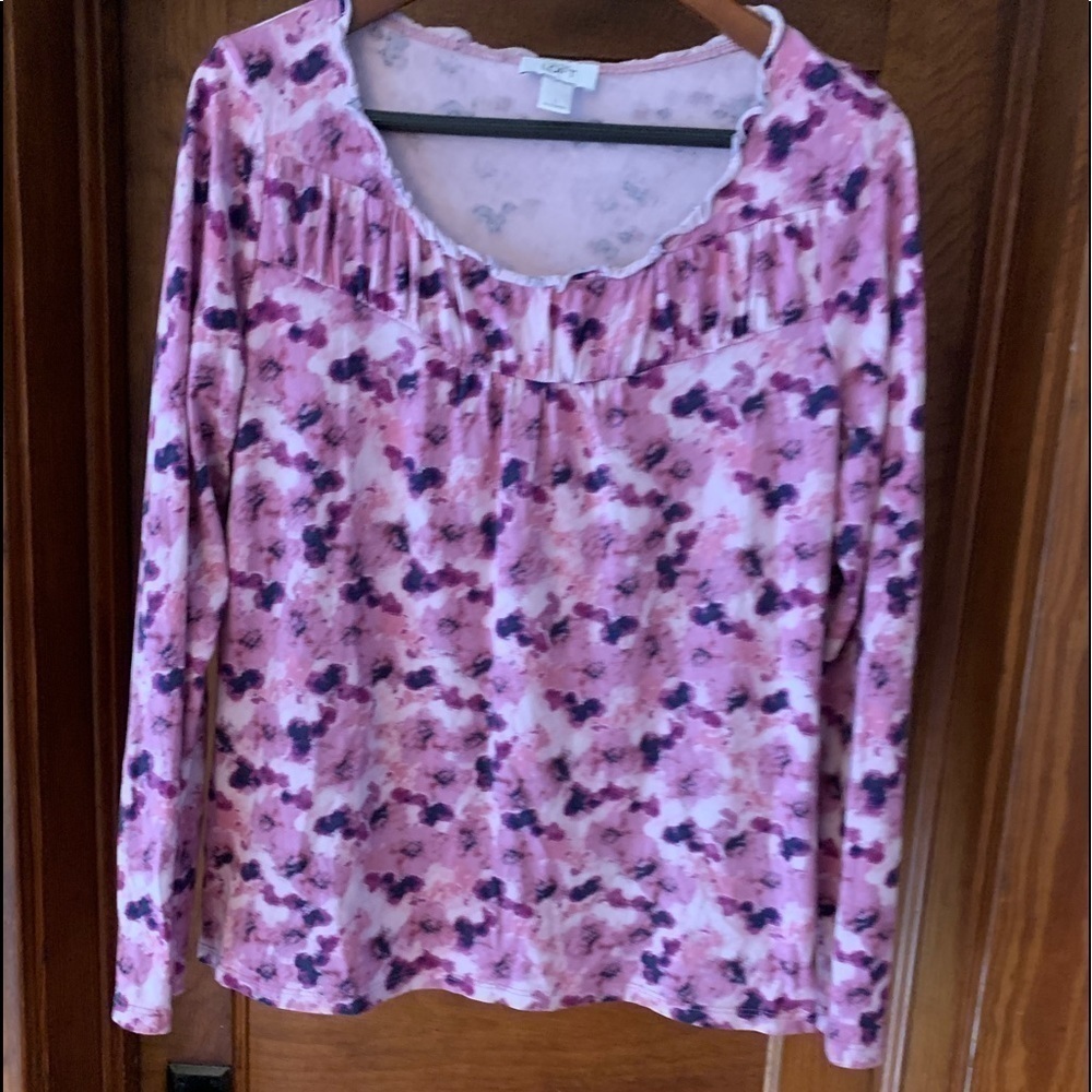 The loft long sleeve pink shirt